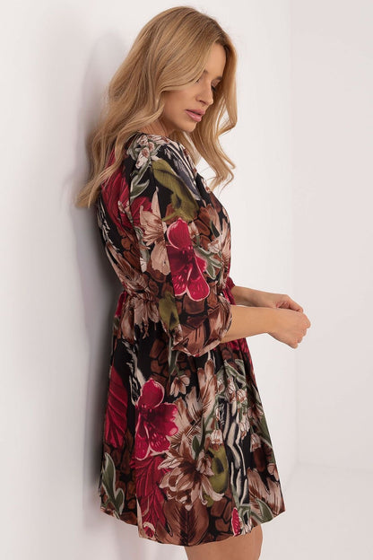 Bombshell Floral Dress by Italy Moda