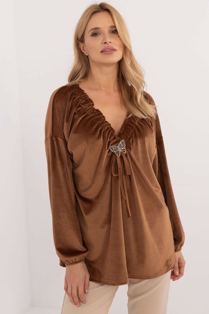 Chic Velour Blouse