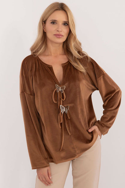 Stylish Velour Blouse