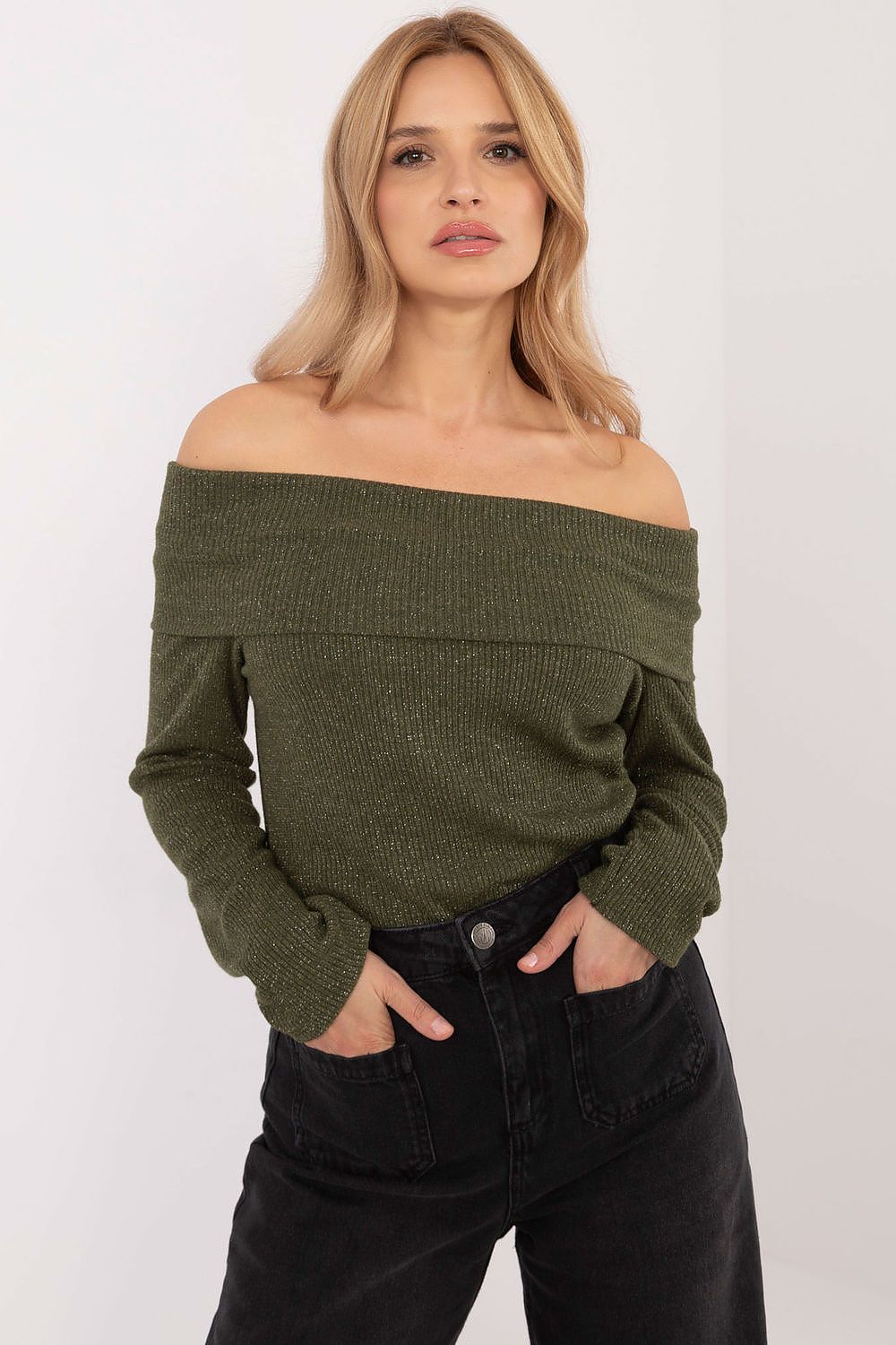 Shoulder-Off Sweater