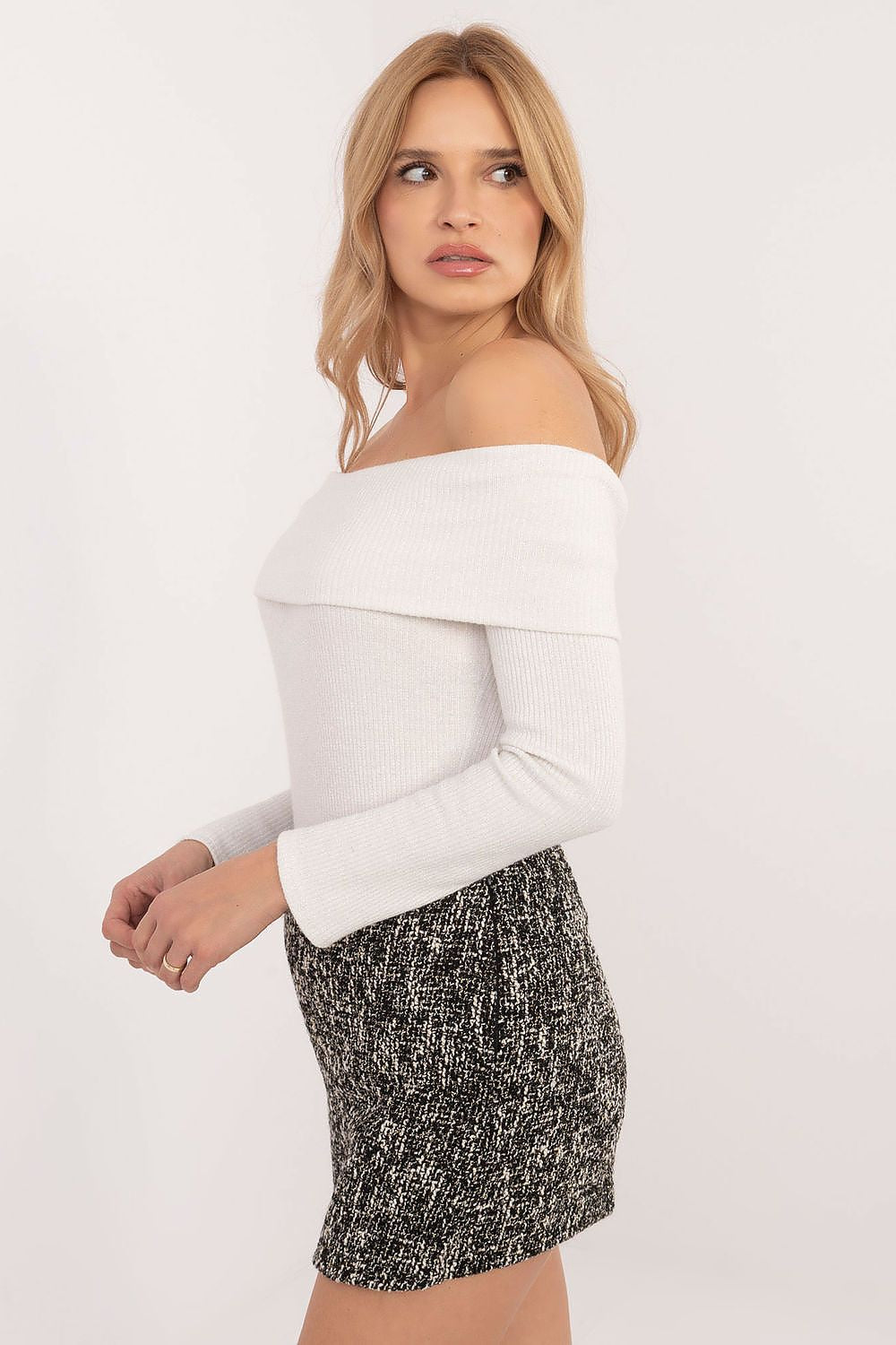 Shoulder-Off Sweater