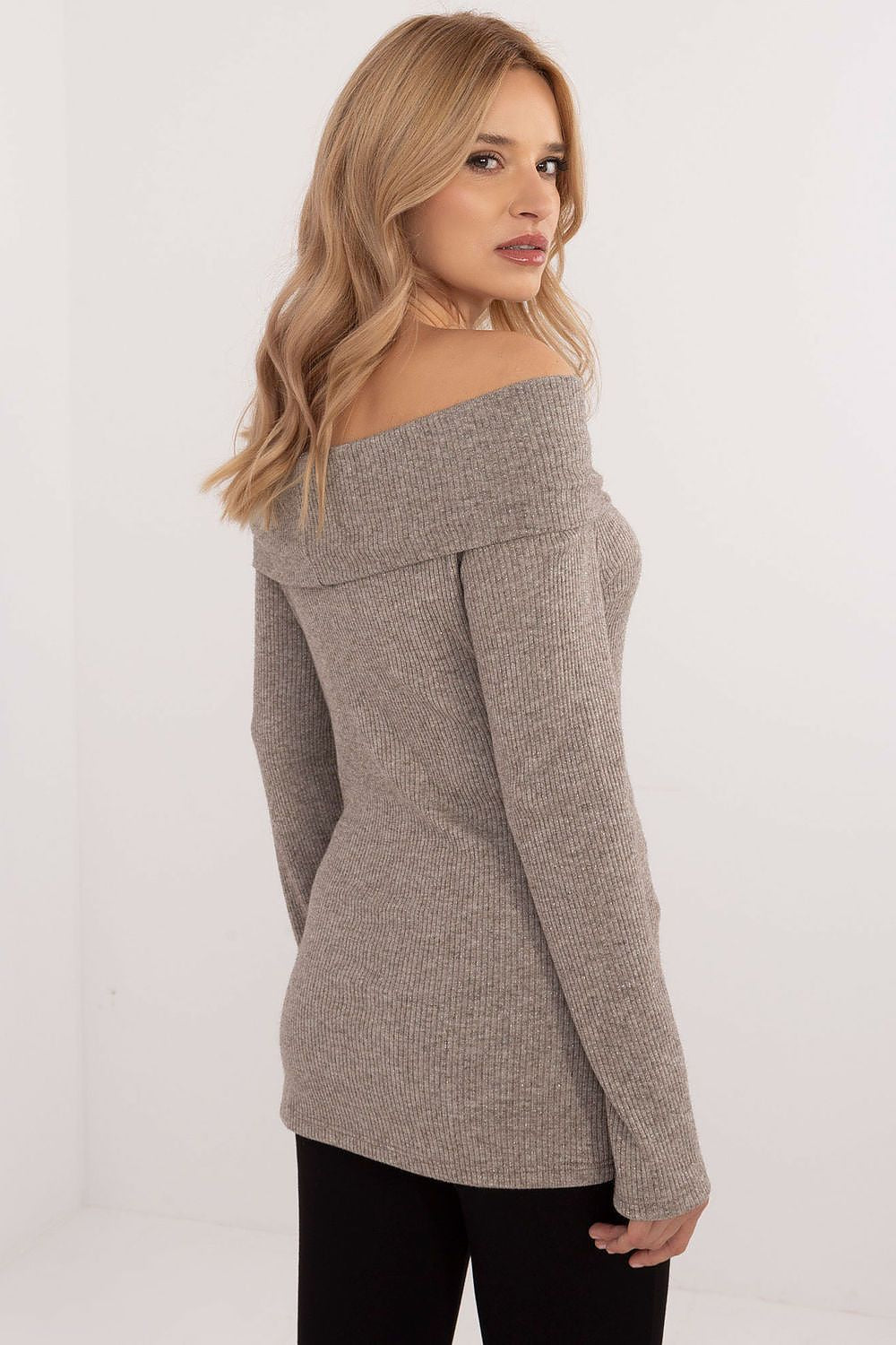 Shoulder-Off Sweater