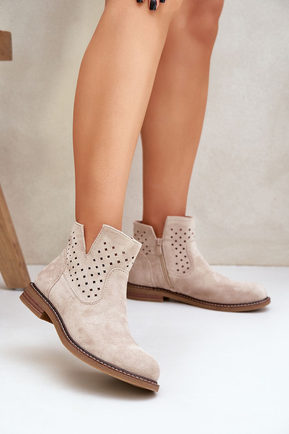 Boots Step in style beige / 36 MAHYSTYLE