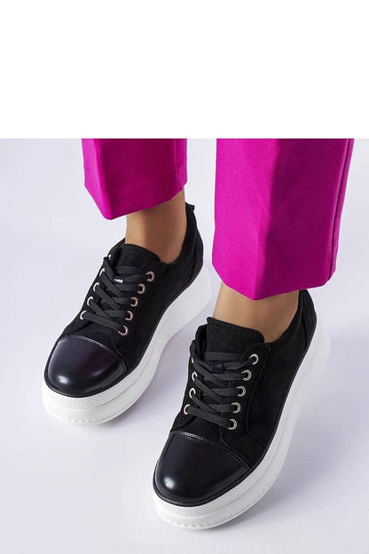 Pascaline Black Platform Sneakers – Stylish Streetwear Footwear black / 36 MAHYSTYLE