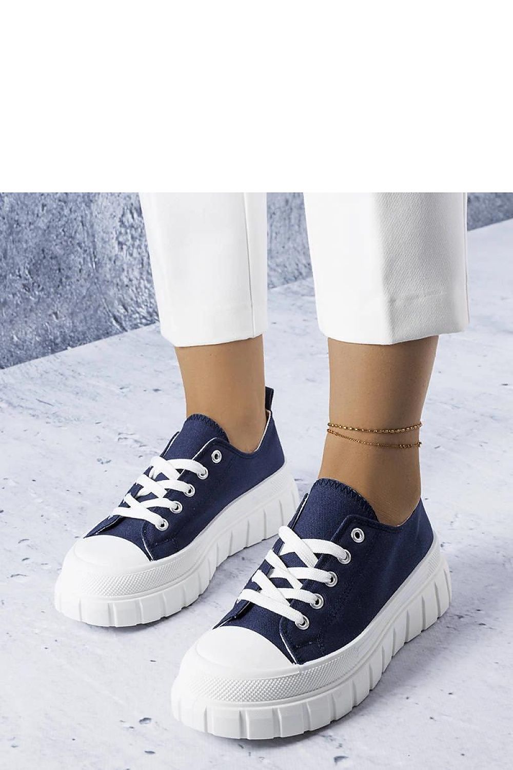 Bellemare Navy Sneakers – Urban Chic & Comfort blue / 36 MAHYSTYLE