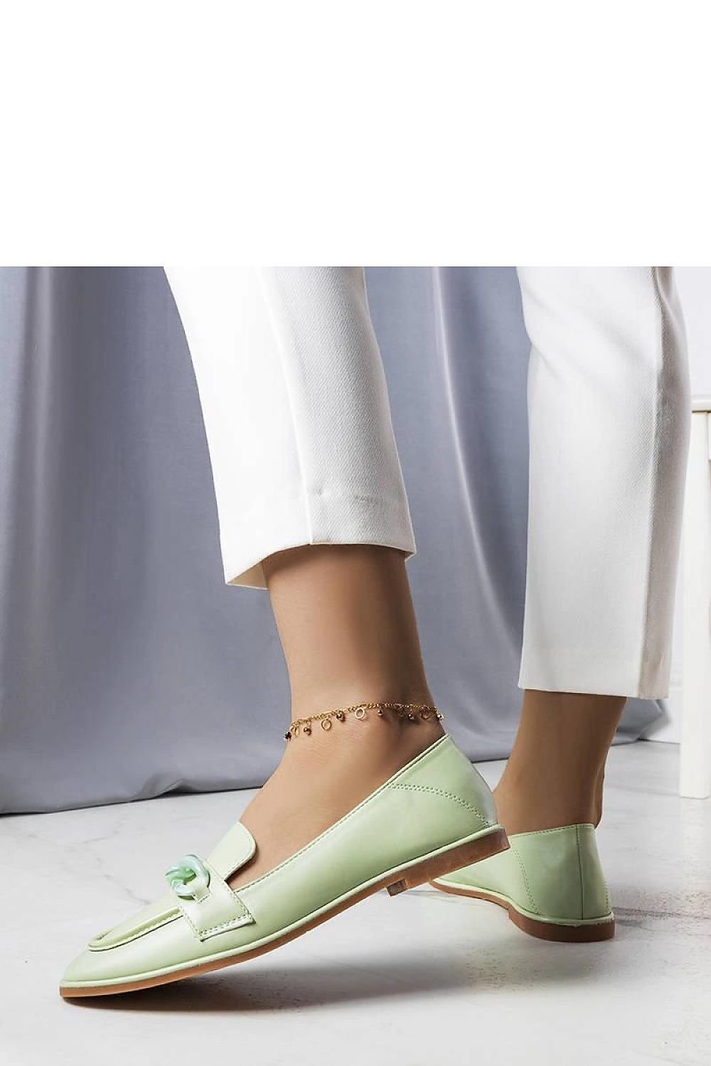 Bobbie Green Moccasins – Elegance with a Trendy Touch green / 36 MAHYSTYLE