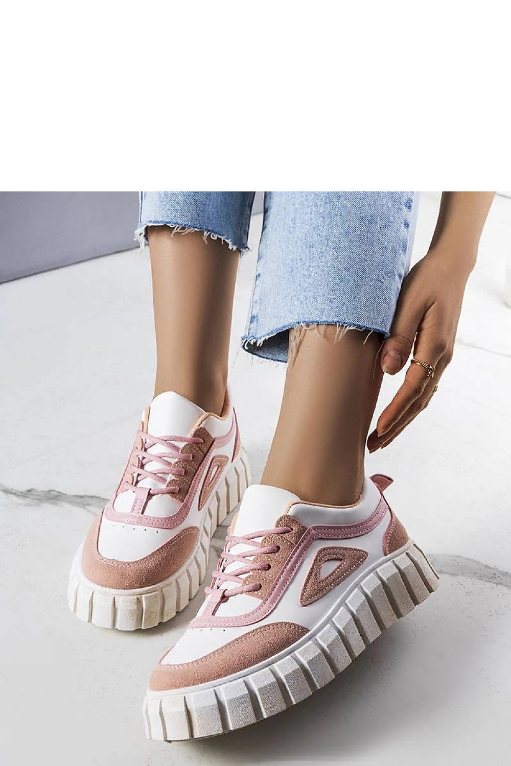 Robyn Pink Platform Sneakers – Bold & Trendy pink / 36 MAHYSTYLE