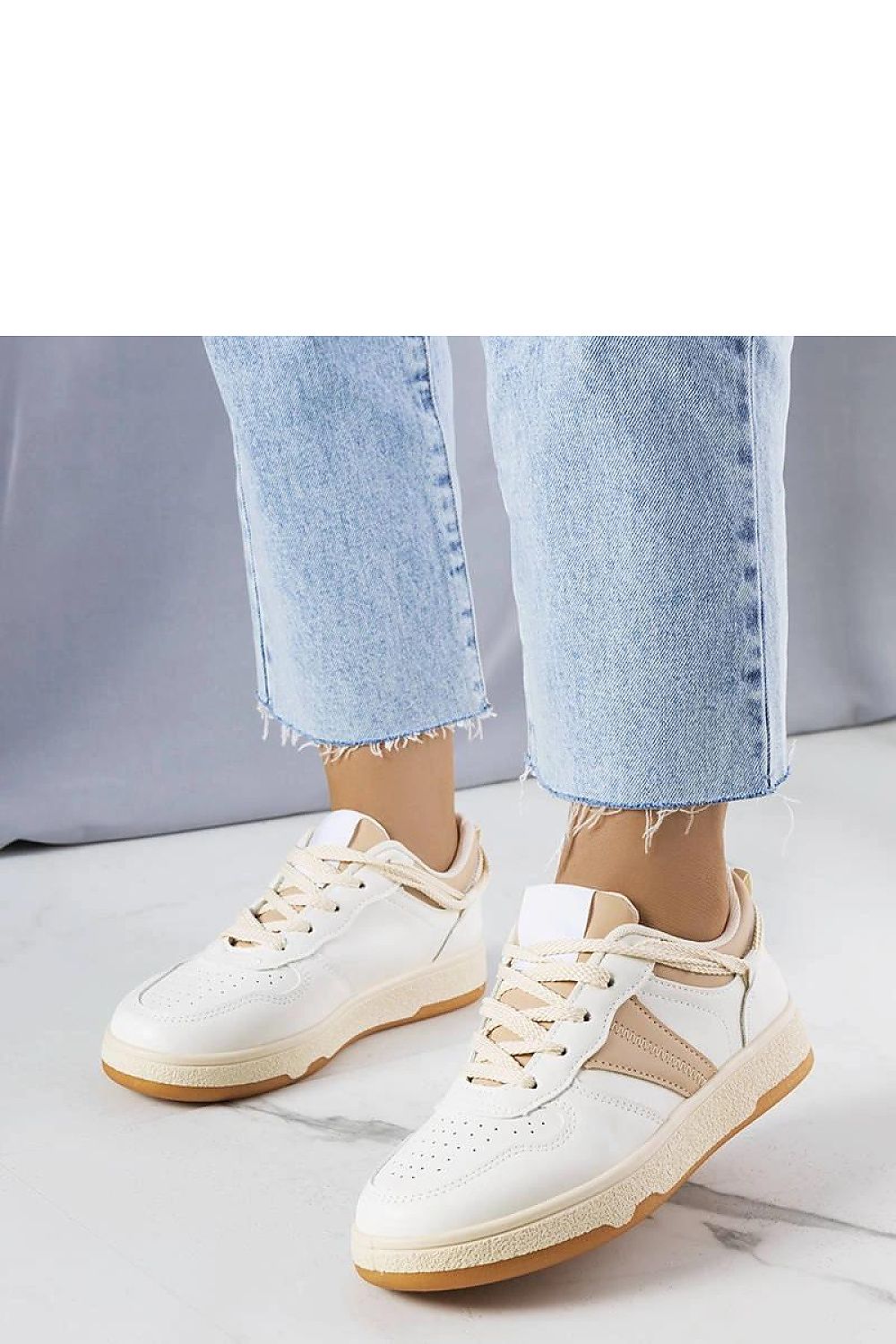 Marcella White & Pink Sneakers – Fresh & Stylish for Summer brown / 36 MAHYSTYLE