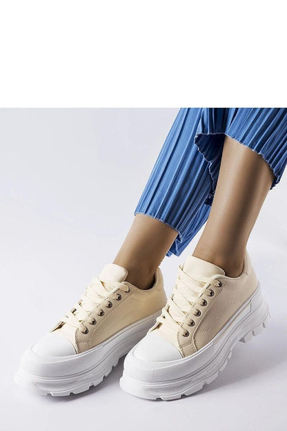 Kari Beige Platform Sneakers beige / 36 MAHYSTYLE