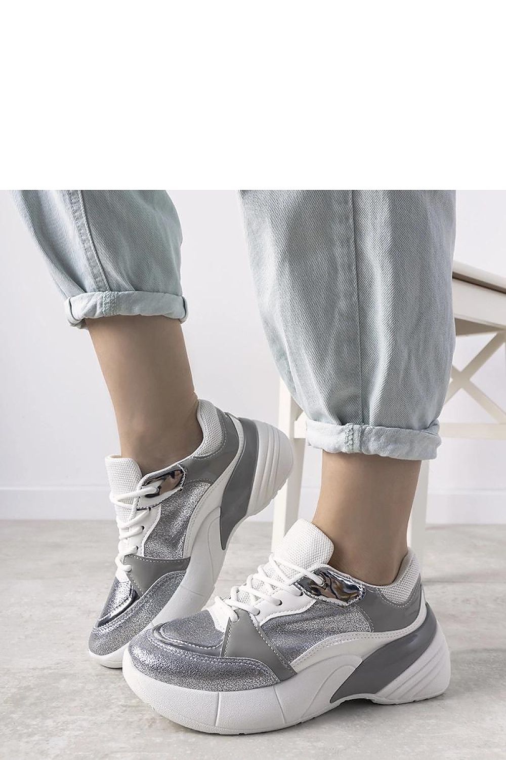 Rude Luxe Sneakers Silver / 36 MAHYSTYLE