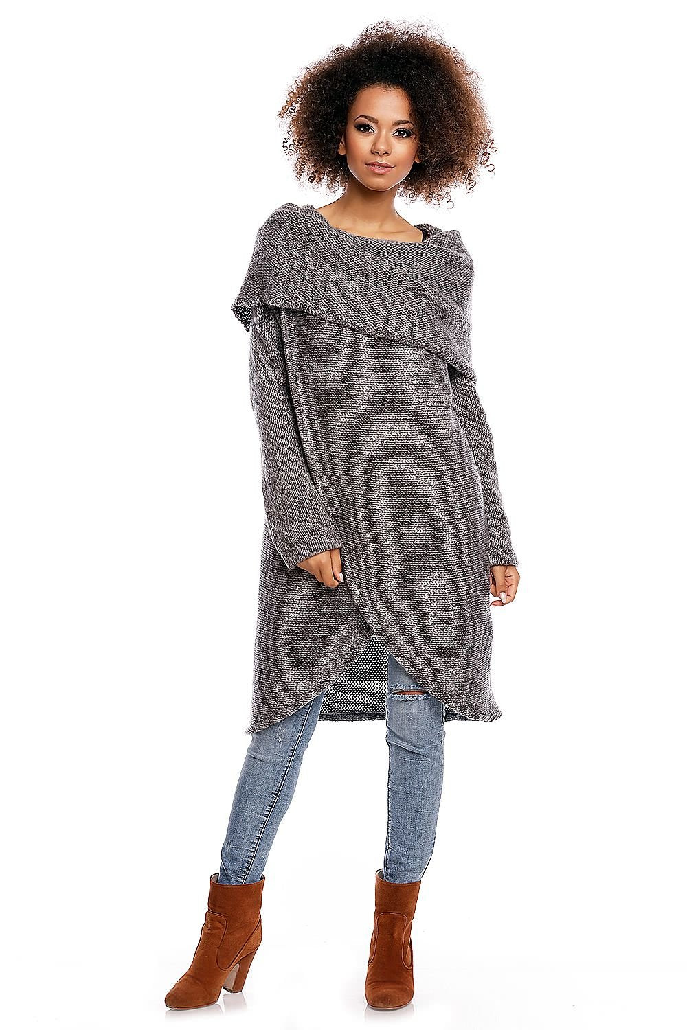 Asymmetric Long Jumper - PeeKaBoo grey / one-size-fits-all MAHYSTYLE