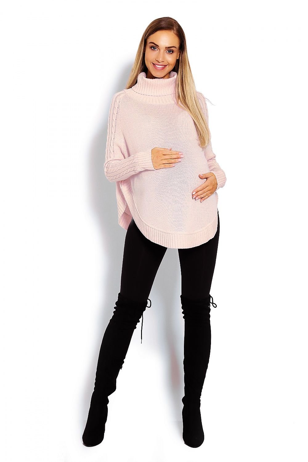 Turtleneck Poncho - PeeKaBoo beige / one-size-fits-all MAHYSTYLE