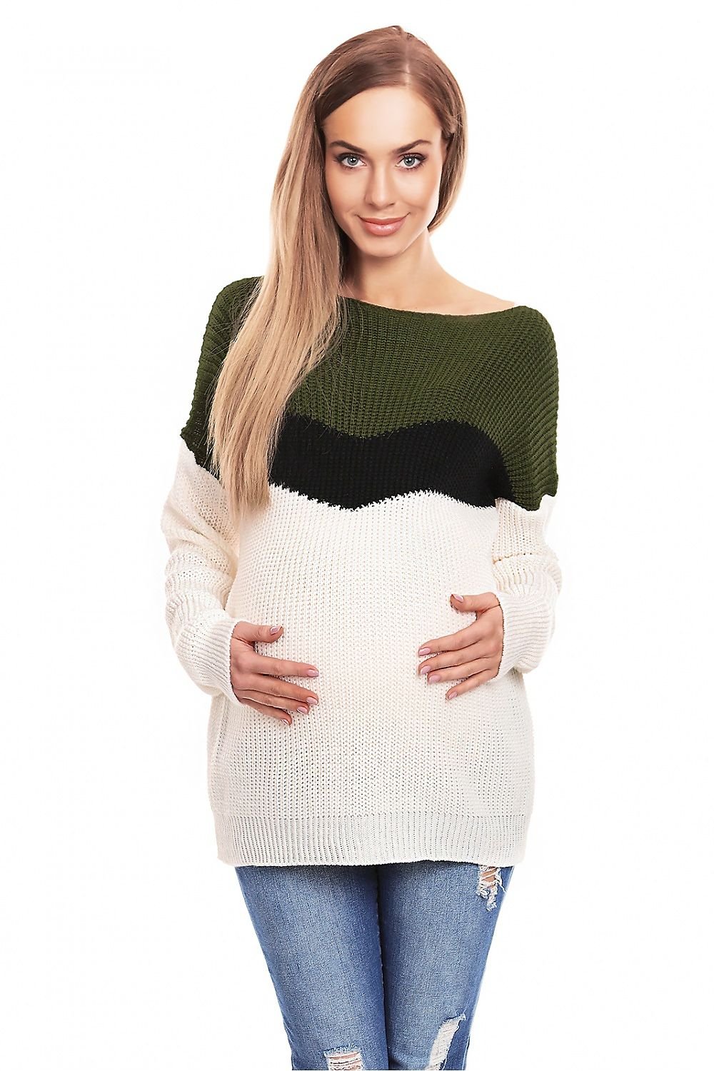 Boat Neck Maternity Sweater by PeeKaBoo multicolor 3 / one-size-fits-all MAHYSTYLE