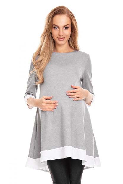 Flowing Grace Maternity Dress by PeeKaBoo grey / S/M MAHYSTYLE