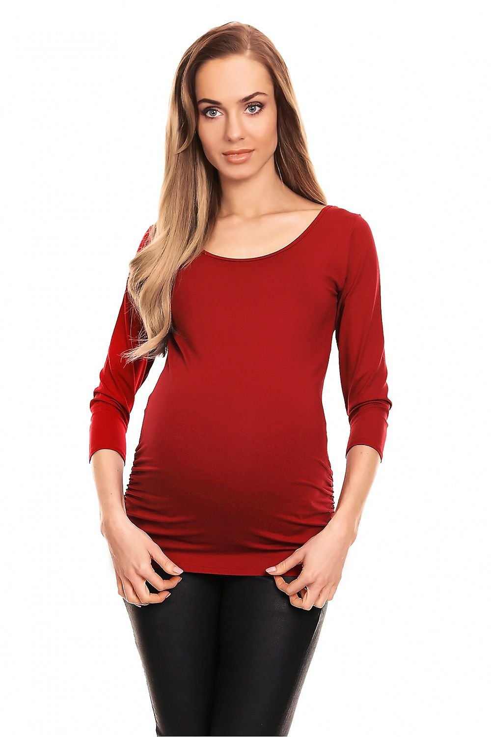 Pleats Maternity Blouse by PeeKaBoo red / S/M MAHYSTYLE