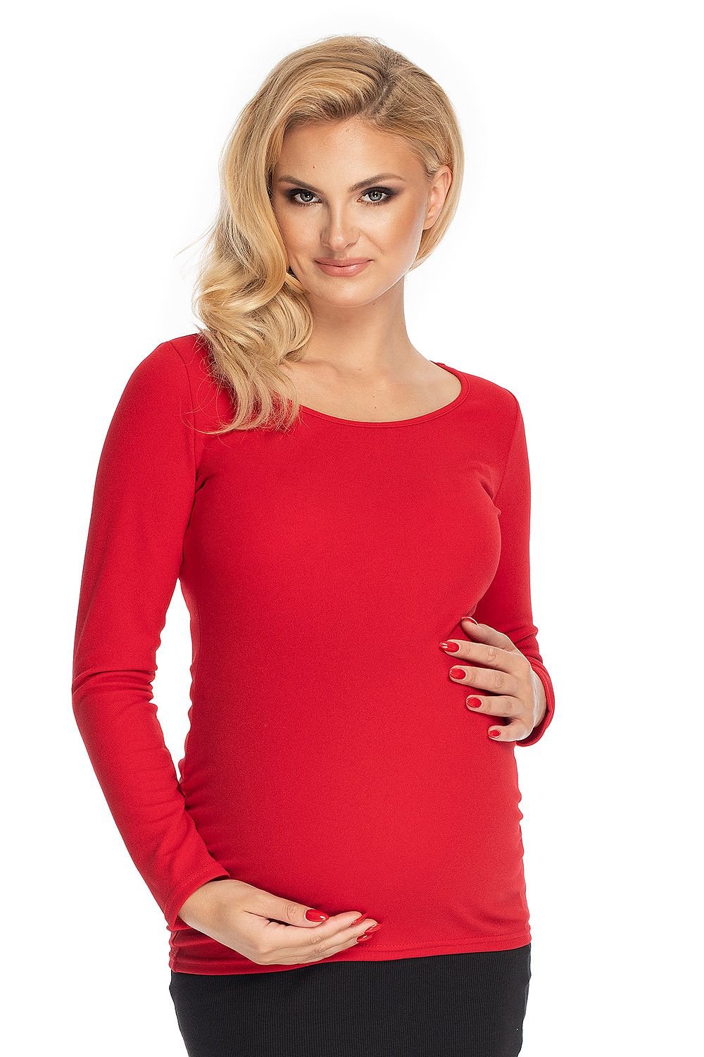 Classic Charm Maternity Blouse by PeeKaBoo red / S/M MAHYSTYLE