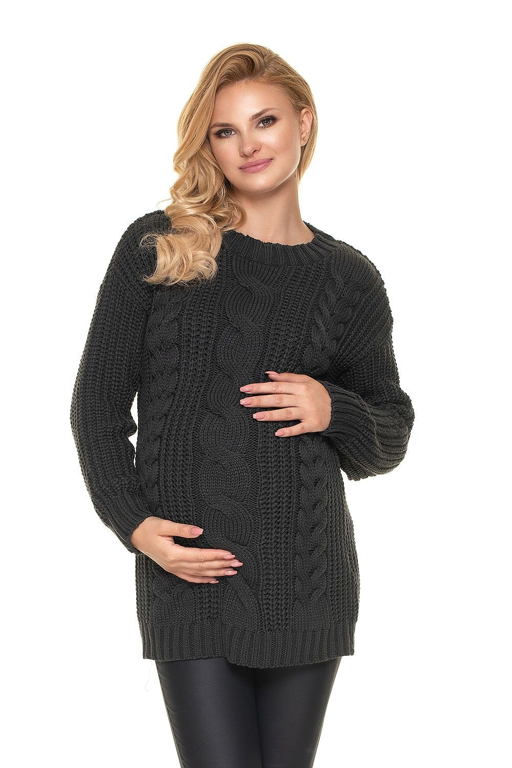 Braided Bliss Pullover - PeeKaBoo grey / one-size-fits-all MAHYSTYLE