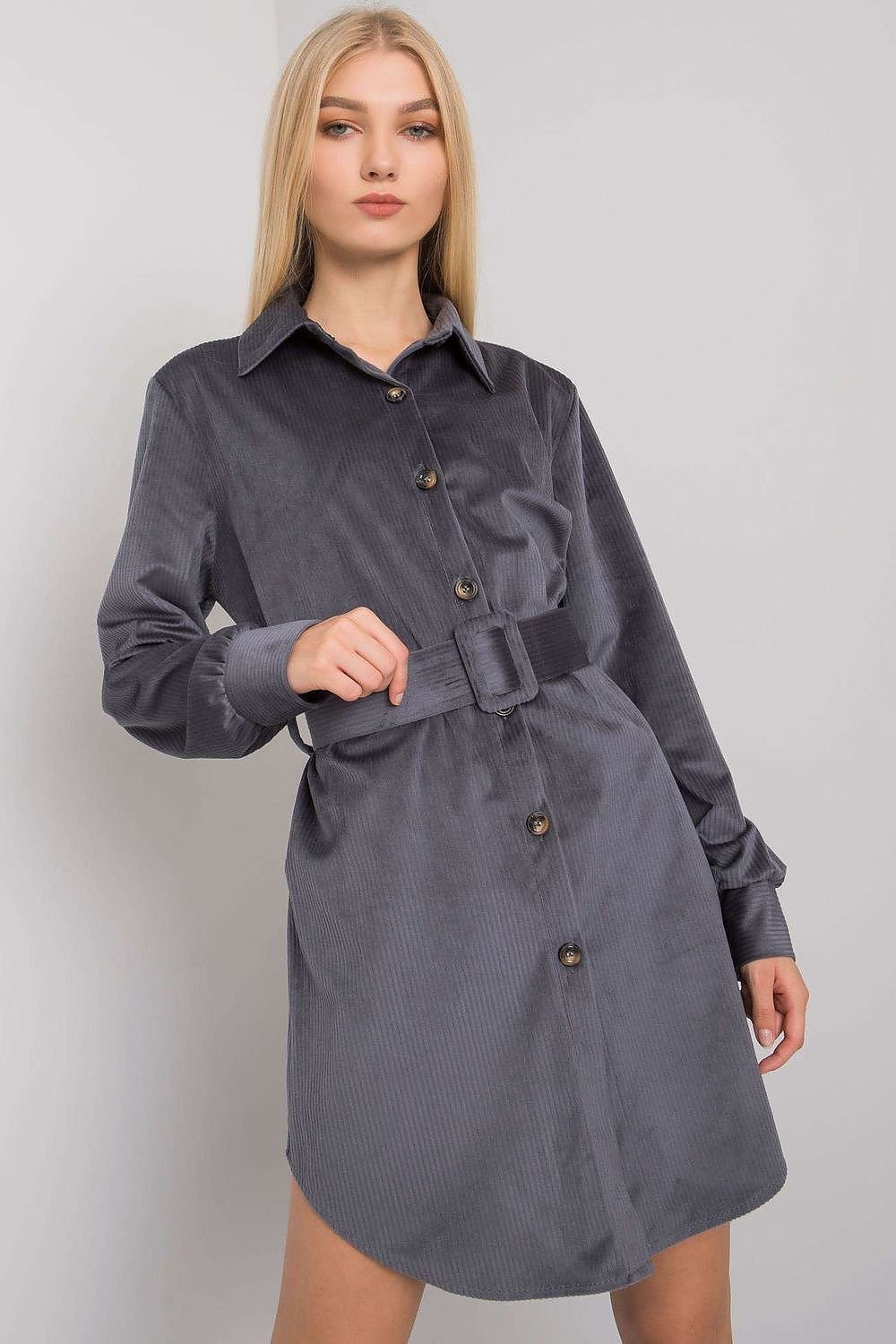 Camel Button-Down Daydress from Italy moda