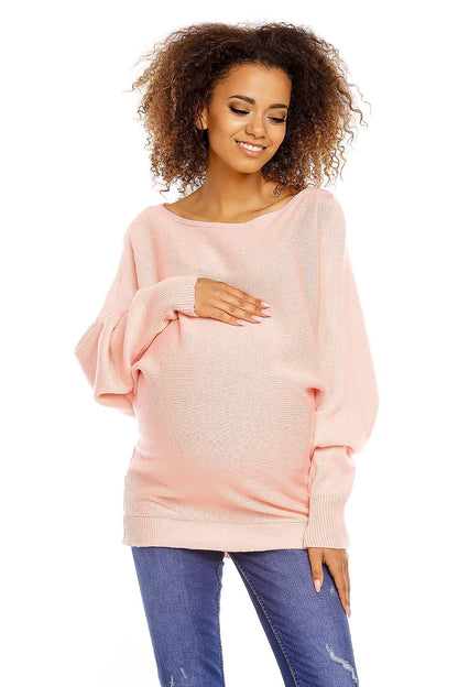 Flirty Oversized Maternity Sweater by PeeKaBoo pink 2 / one-size-fits-all MAHYSTYLE