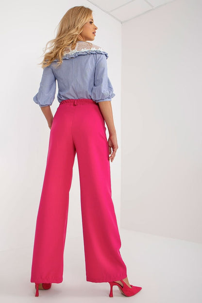 High-Waisted Pleated Pants