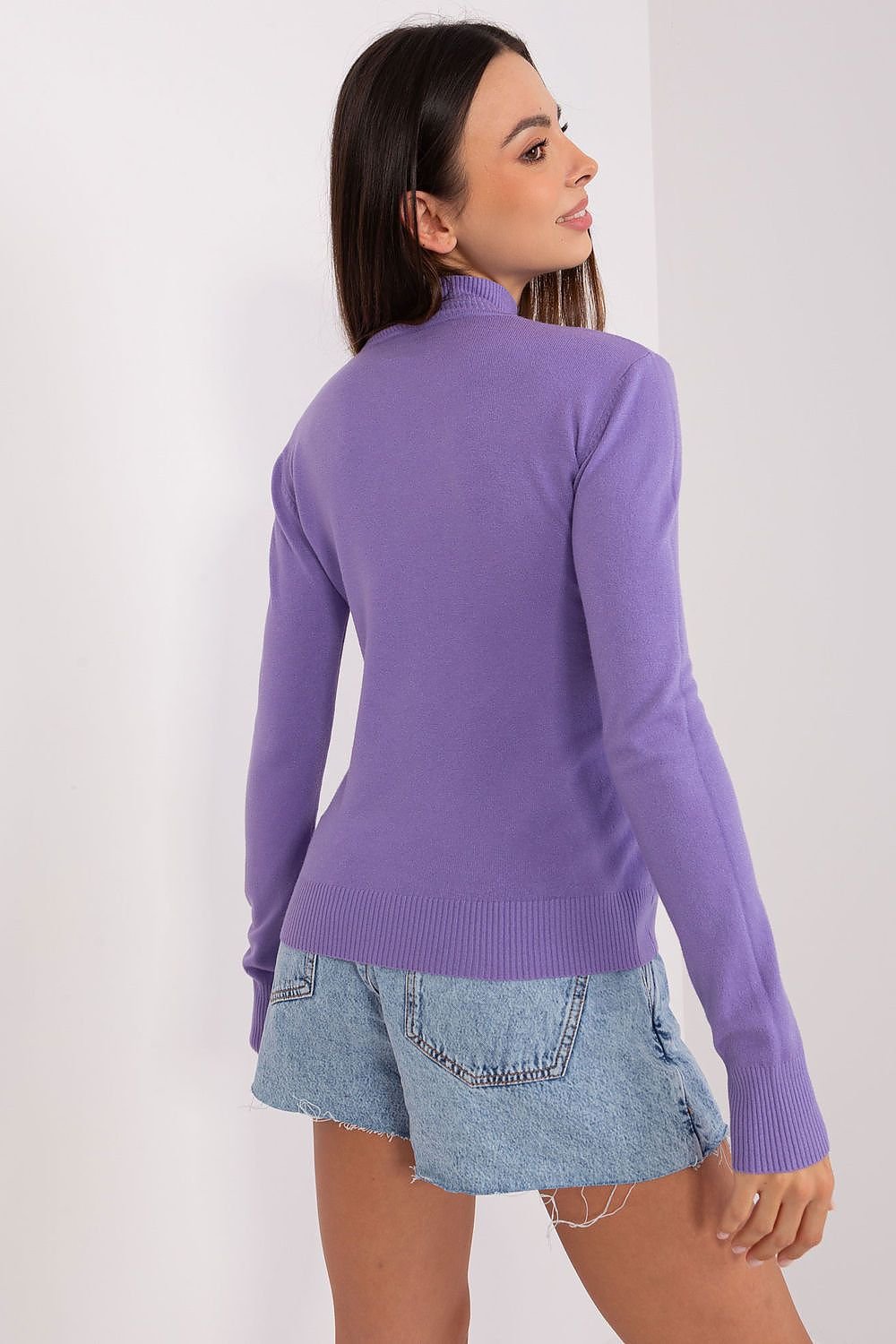 Turtleneck Long-Sleeve Sweater